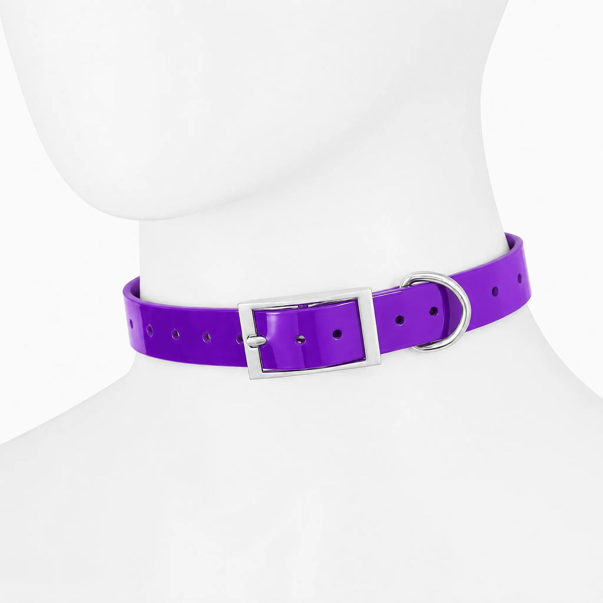 Collare cane TPU impermeabile viola 2,5 cm