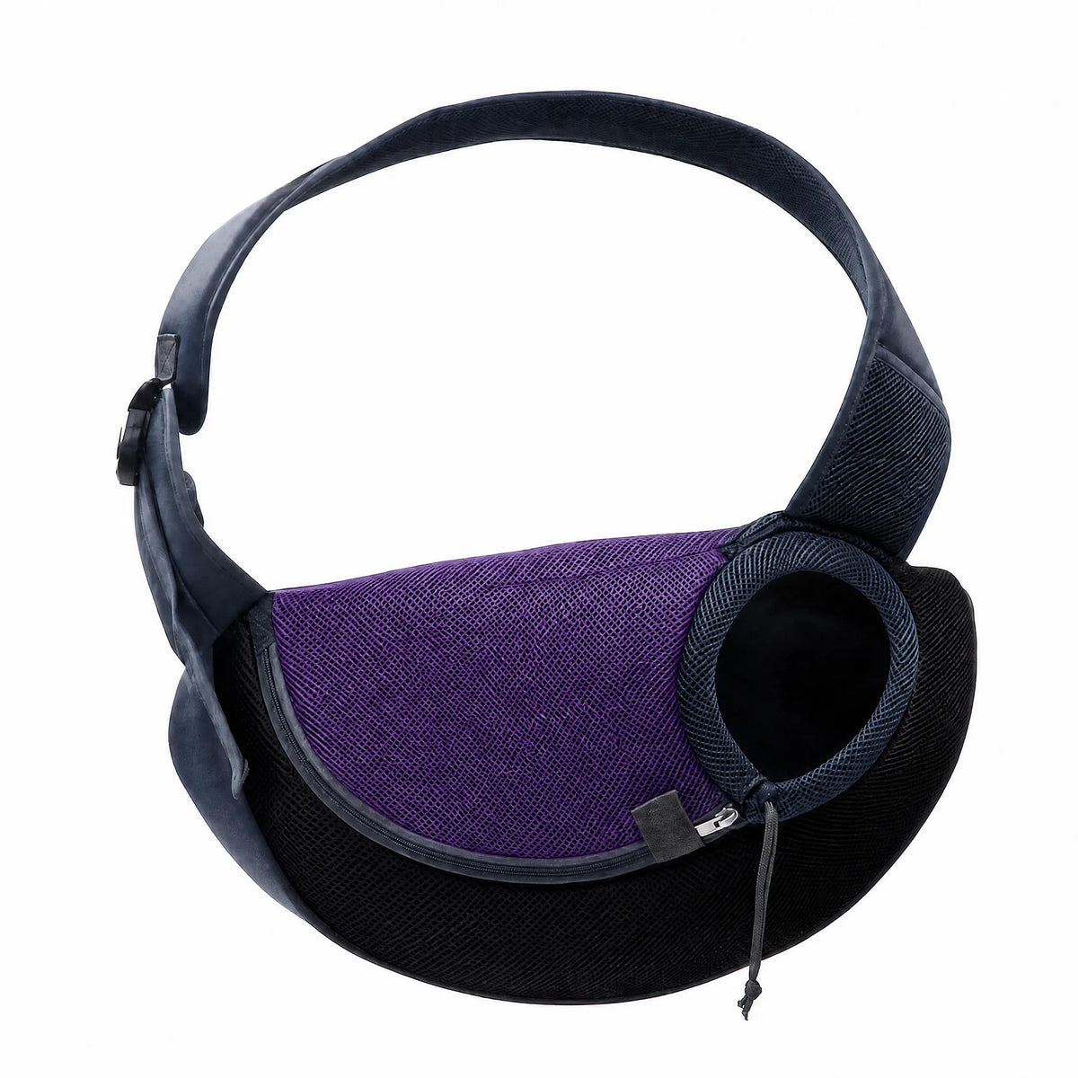 Marsupio cane a tracolla viola studio
