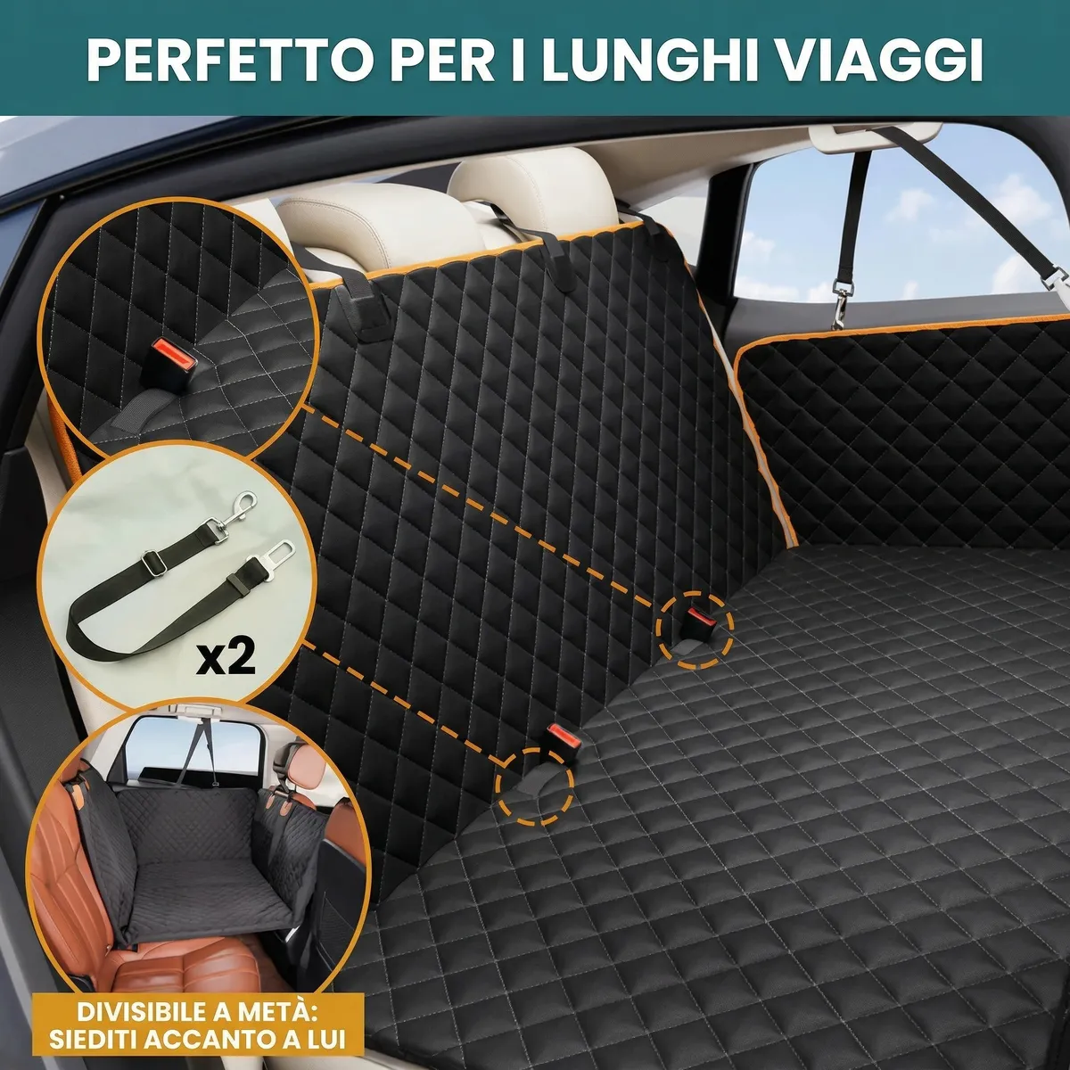 Telo divisibile per lunghi viaggi